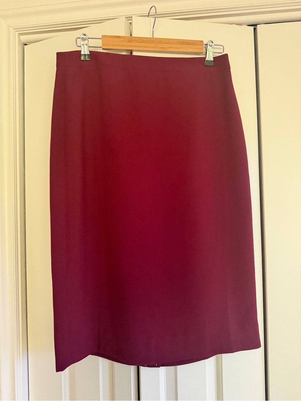 Burgundy J. Crew Pencil Skirt size 8 NWT